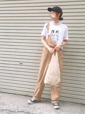 「CONVERSE（コンバース）のconverse（コンバース） ALL STAR OX（オールスターOX）（スニーカー）」を使った、micoronさん（レディース・167cm）の夏コーディネート