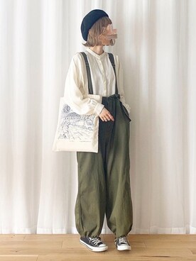 「CONVERSE（コンバース）のconverse（コンバース） ALL STAR OX（オールスターOX）（スニーカー）」を使った、micoronさん（レディース・167cm）の秋コーディネート