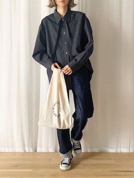 「CONVERSE（コンバース）のconverse（コンバース） ALL STAR OX（オールスターOX）（スニーカー）」を使った、micoronさん（レディース・167cm）の秋コーディネート