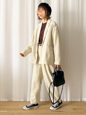 「improves（インプローブス）のアイテム（ジャケット/アウター）」を使った、micoronさん（レディース・167cm）の秋コーディネート