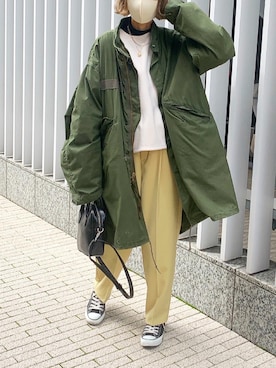 「CONVERSE（コンバース）のconverse（コンバース） ALL STAR OX（オールスターOX）（スニーカー）」を使った、micoronさん（レディース・167cm）の春コーディネート