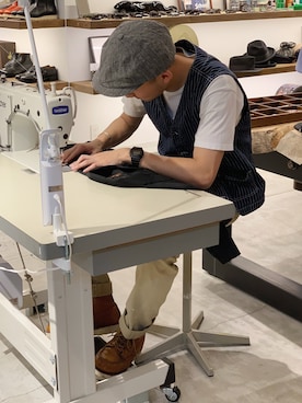 「schott(ショット)のアイテム(ベスト)」を使った、chin shi iさん(メンズ・176cm)の春コーディネート