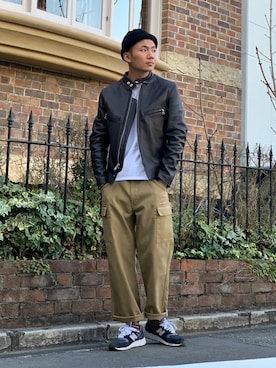 「ショット」｜chin shi iさん（メンズ・176cm）の冬コーディネート