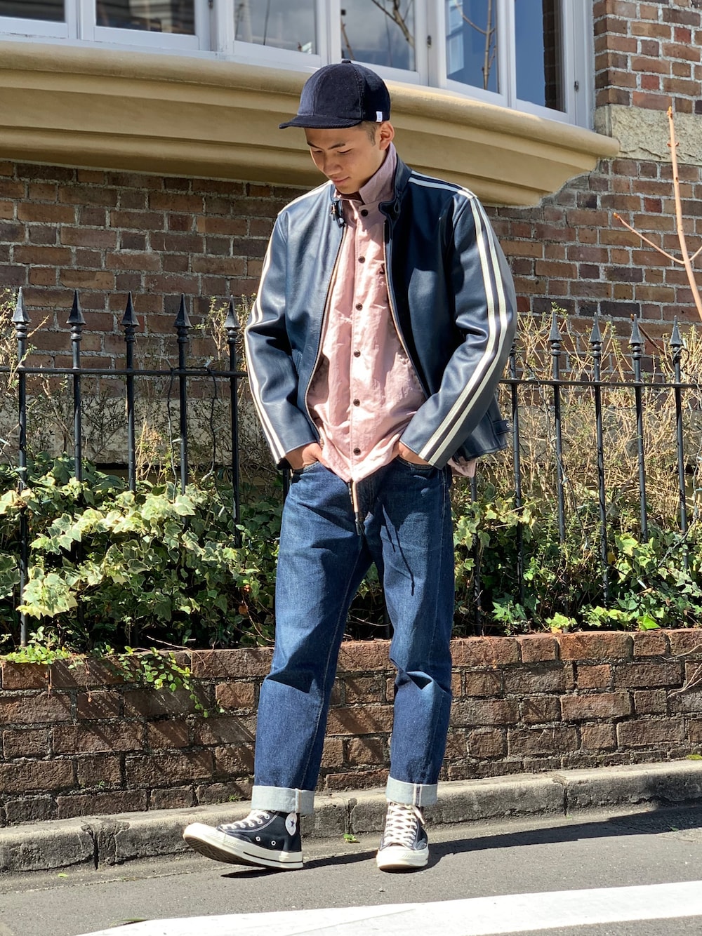 schott クラシックレーサー　ライダースジャケット　ショット　M 白 1680243966.jpg