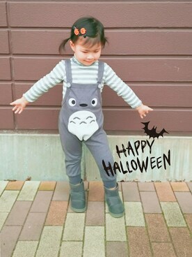 「wearhalloween2017」｜「アイテム（ブーツ）」を使った、さといもさん（キッズ・90cm）の秋コーディネート
