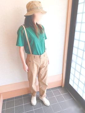 「cepo（セポ）のアイテム（サロペット/オーバーオール）」を使った、みっちゃんさん（レディース・160cm）の秋コーディネート