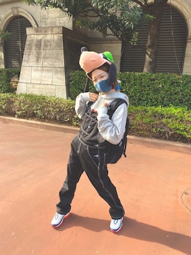 「VANS（バンズ）のアイテム（オールインワン・サロペット）」を使った、kanae☺︎さん（レディース・157cm）の秋コーディネート