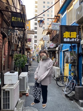 「新宿ゴールデン街」｜kanae☺︎さん（レディース・157cm）の春コーディネート