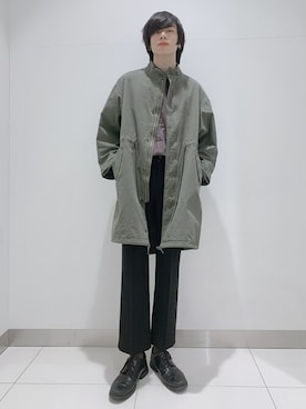「レディース」｜「アイテム（その他アウター）」を使った、Takuさん（メンズ・180cm）の冬コーディネート