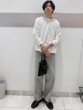 「SMELLY（スメリー）のアイテム（バッグ）」を使った、Takuさん（メンズ・180cm）の冬コーディネート