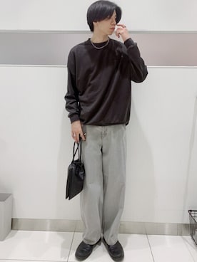 「SMELLY（スメリー）のアイテム（バッグ）」を使った、Takuさん（メンズ・180cm）の冬コーディネート