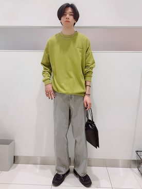 「SMELLY（スメリー）のアイテム（バッグ）」を使った、Takuさん（メンズ・180cm）の冬コーディネート