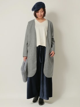 「LBC（エルビーシー）のアイテム（その他アウター）」を使った、kaoriさん（レディース・157cm）の秋コーディネート
