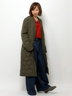 「キルティングコート」｜kaoriさん（レディース・157cm）の秋コーディネート