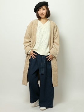 「LBC（エルビーシー）のアイテム（その他アウター）」を使った、kaoriさん（レディース・157cm）の秋コーディネート