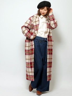 「ゴアブーツ」｜「アイテム（ジャケット/アウター）」を使った、kaoriさん（レディース・157cm）の秋コーディネート