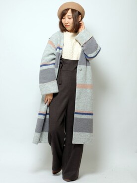 「ゴアブーツ」｜「アイテム（その他アウター）」を使った、kaoriさん（レディース・157cm）の秋コーディネート