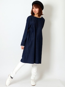 「LBC（エルビーシー）のアイテム（ハンチング/ベレー帽）」を使った、kaoriさん（レディース・157cm）の冬コーディネート