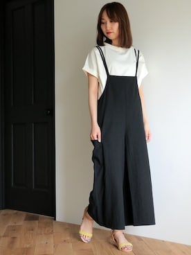 「LBC（エルビーシー）のアイテム（オールインワン・サロペット）」を使った、kaoriさん（レディース・157cm）の夏コーディネート