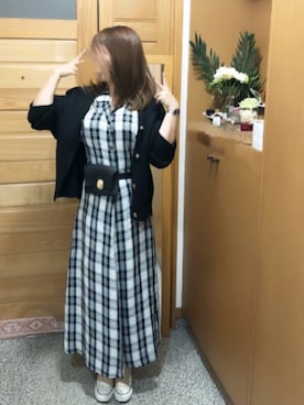 「Yves Saint Laurent（イヴサンローラン）のアイテム（腕時計）」を使った、milkルンさん（レディース・154cm）の秋コーディネート