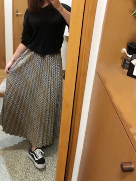 「Yves Saint Laurent（イヴサンローラン）のアイテム（腕時計）」を使った、milkルンさん（レディース・154cm）の秋コーディネート