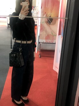 「アイテム（バレエシューズ）」を使った、MEI☺︎さん（レディース・162cm・10代）の冬コーディネート