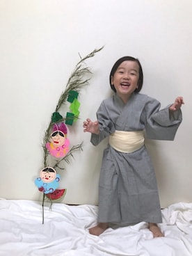 「浴衣子供」｜yumachiiiiさん（キッズ・100cm）の夏コーディネート