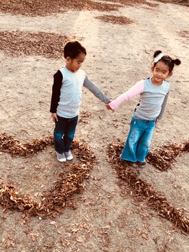 sakuさん（キッズ・110cm）の秋コーディネート