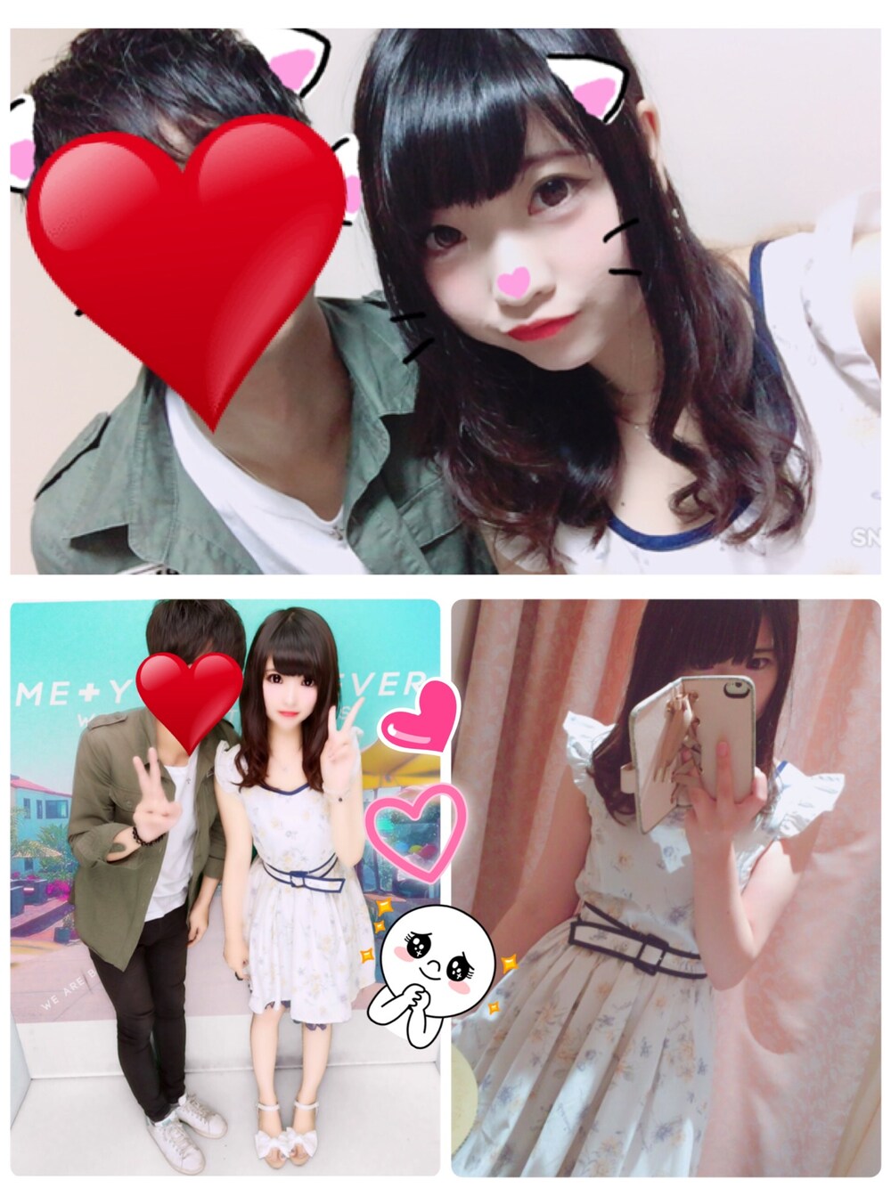 「リズリサ、ガーリー、ガーリーコーデ、ワンピース、花柄、花柄ワンピース、夏コーデ、白ワンピース、膝丈ワンピ、サンダル」｜「LIZ LISAのアイテム（ワンピース、ホワイト系）」を使った、みそさん（レディース・156cm）の夏コーディネートの1枚目の写真