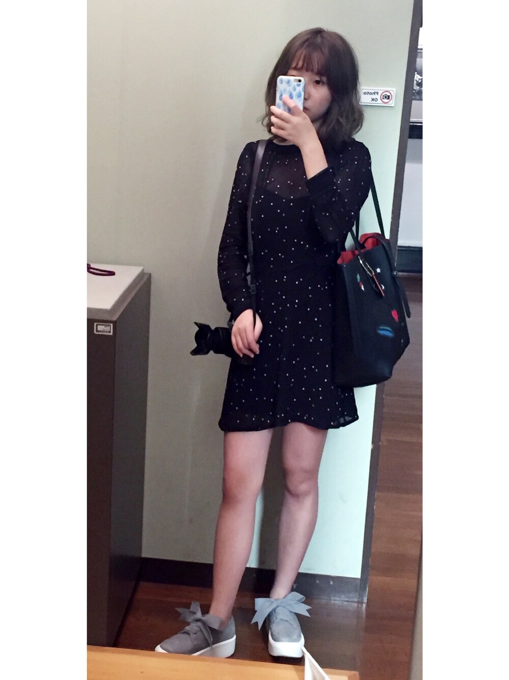 「summer、ootd」｜「ALLSAINTSのアイテム（ワンピース、ブラック系）」を使った、sen'sさん（レディース・155cm）の夏コーディネートの1枚目の写真
