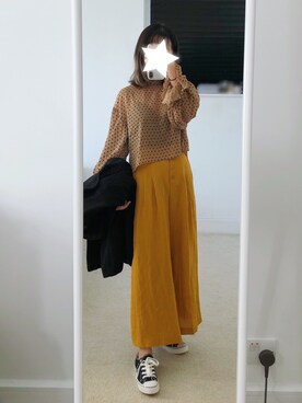 「MANGO（マンゴ）のアイテム（ダウンジャケット/コート）」を使った、sen'sさん（レディース・155cm）の秋コーディネート