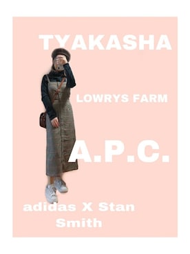 「TYAKASHAのアイテム（帽子）」を使った、sen'sさん（レディース・155cm）の冬コーディネート