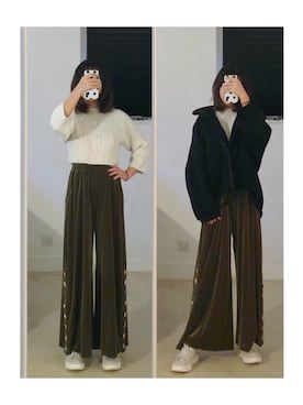 「COS（コス）のアイテム（チェスターコート）」を使った、sen'sさん（レディース・155cm）の冬コーディネート