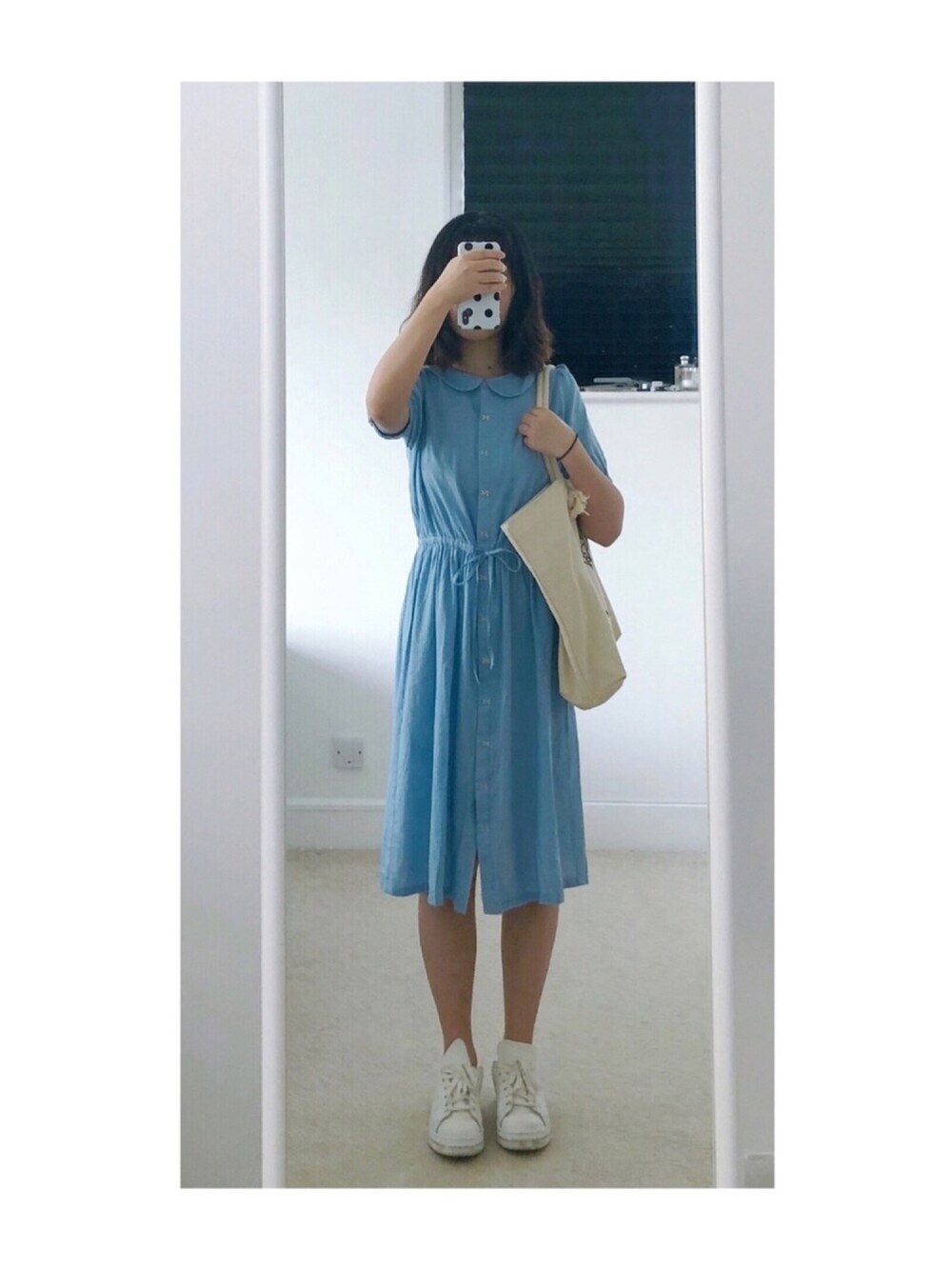 「ワンピース、franche lippee」｜「BEAMSのアイテム（バッグ、ホワイト系）」を使った、sen'sさん（レディース・155cm）の夏コーディネートの1枚目の写真