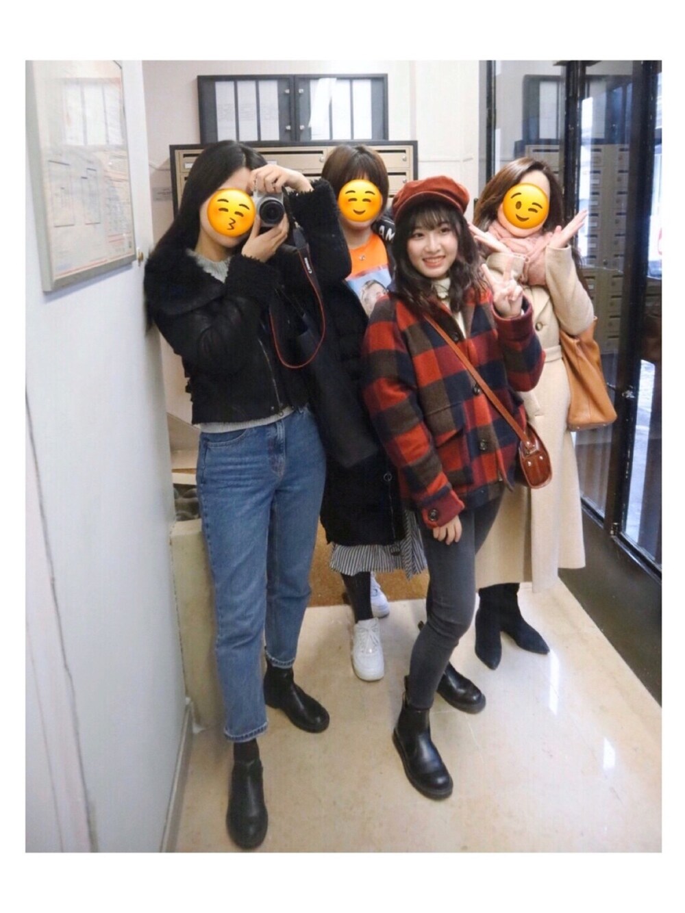 「mango、sessun、TOPSHOP、Dr.Martens、旅行コーデ」｜「MANGOのアイテム（キャップ、レッド系）」を使った、sen'sさん（レディース・155cm）の秋コーディネートの1枚目の写真