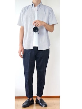 「A Day in the Life （アデイインザライフ）のアイテム」を使った、0066さん（メンズ・166cm）の夏コーディネート