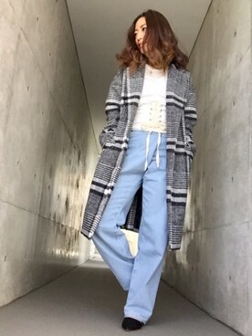 「スプリングSENSEOFPLACE」｜「アイテム（その他アウター）」を使った、yurikoさん（レディース・156cm）の春コーディネート