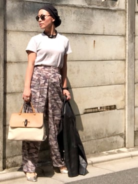 「BLACK BY MOUSSY（ブラックバイマウジー）のアイテム（ライダースジャケット）」を使った、yurikoさん（レディース・156cm）の春コーディネート