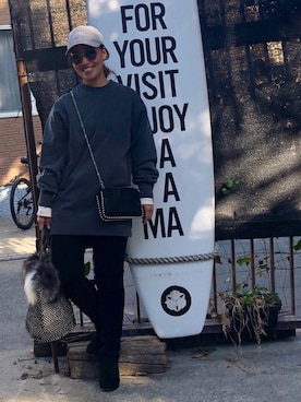 「COMPILATION（コンピレーション）のアイテム」を使った、yurikoさん（レディース・156cm）の秋コーディネート