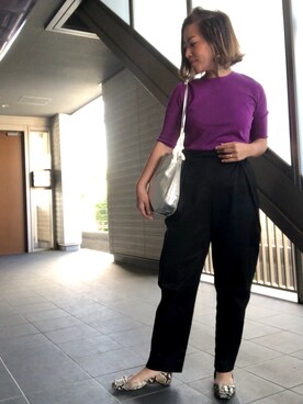 「MONDAY EDITION（マンデイ　エディション）のアイテム」を使った、yurikoさん（レディース・156cm）の春コーディネート