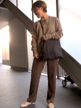 「Noble（ノーブル）のアイテム（バレエシューズ）」を使った、yurikoさん（レディース・156cm）の春コーディネート