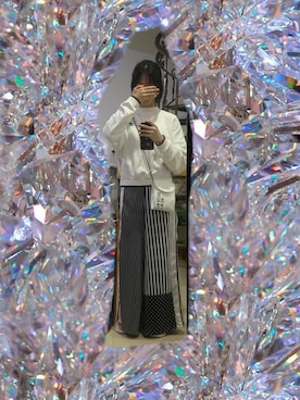 「アイテム（ポーチ）」を使った、Silvia さん（レディース・162cm）の春コーディネート