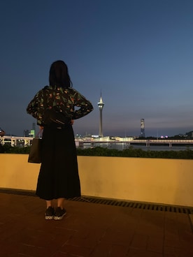 「adidas Originals（アディダスオリジナルス）のアイテム（ブルゾン）」を使った、Silvia さん（レディース・163cm）の秋コーディネート