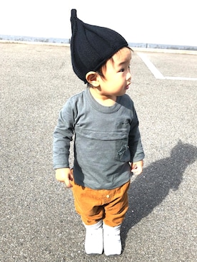 「オシャレパッソ」｜R!toNAさん（キッズ・80cm）の秋コーディネート