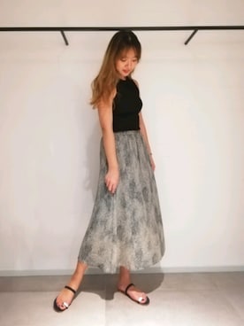 「SBTRACT（サブトラクト）のアイテム」を使った、みずきさん（レディース・168cm）の春コーディネート