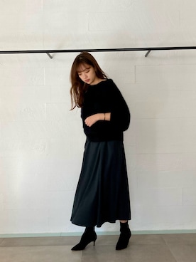 「アイテム（ブーティ）」を使った、みずきさん（レディース・168cm・20代）の秋コーディネート