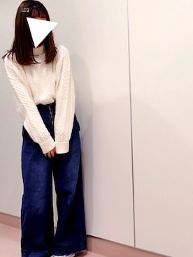 「CONVERSE（コンバース）のアイテム（スニーカー、パープル系）」を使った、haruharuさん（レディース・156cm）の秋コーディネート