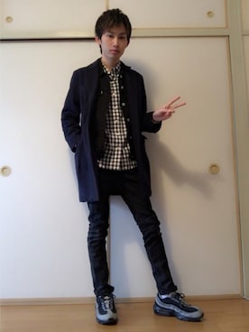 「アイテム（デニムジャケット）」を使った、白王子ゆーや@Twitchさん（メンズ・175cm・20代）の春コーディネート