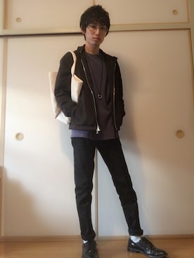 「アイテム（レッグウェア）」を使った、白王子ゆーや@Twitchさん（メンズ・175cm・20代）の秋コーディネート