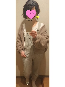 「ヒッコリー」｜「アイテム（ブルゾン）」を使った、saraさん（レディース・157cm）の冬コーディネート
